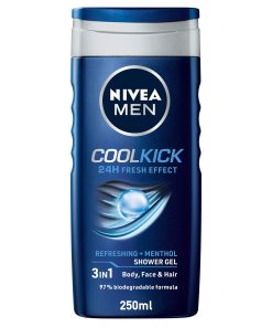 NIVEA SHOWER GEL COOL KICK (M) 250ML.