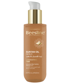 BEESLINE SUN TAN OIL GOLD SHIMMERING TAN 200ML