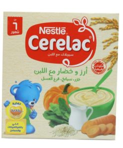 CERELAC IRON 125GM  ارز و خضار مع لبن