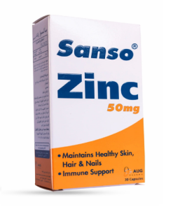 SANSO ZINC 50MG 30CAPSULES