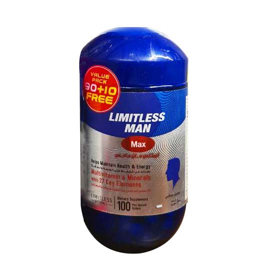 LIMITLESS MAN MAX 100TAB, Egypt/Taypharmacies