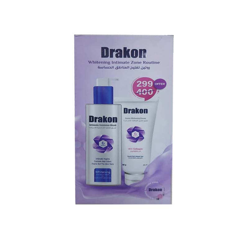 DRAKON SENSO WHITENING CREAM+FEMININE WASH OFF