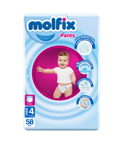 MOLFIX PANTS 4 (9-14 KG) 58PCS