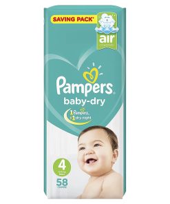 PAMPERS (4) (9-18 KG) 58P OLIVE OIL