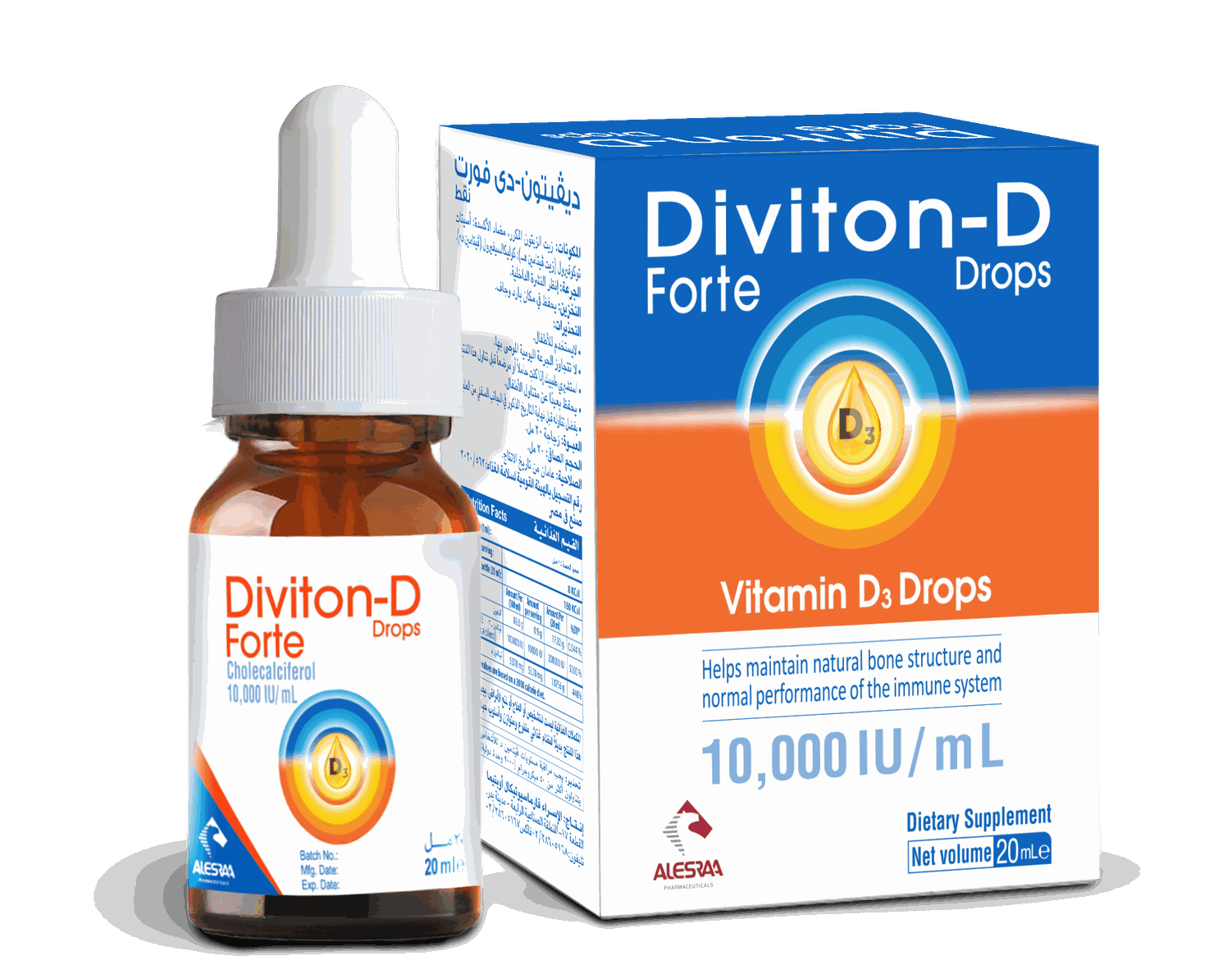 DIVITON D FORTE 10 000IU ML DROPS 20ML س ج Tay Pharmacies