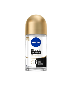 NIVEA ROLL INVISIBLE B&W SILKY SMOOTH 72H(W) 50ML