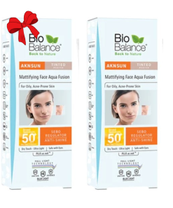 BIOBALANCE AKNESUN TINTED MEDIUM SPF50 40M1+1O FF50