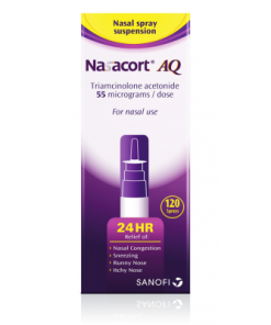 NASACORT AQ NASAL SPRAY 55MG120 DOSE