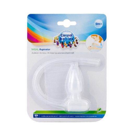 CANPOL 09/119 NASAL ASPIRATORشفاط انف للمخاط بغطاء