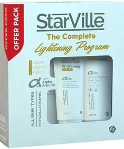 STARVILLE WHITENING CREAM+CLEANSER+ROLL-ON OFF