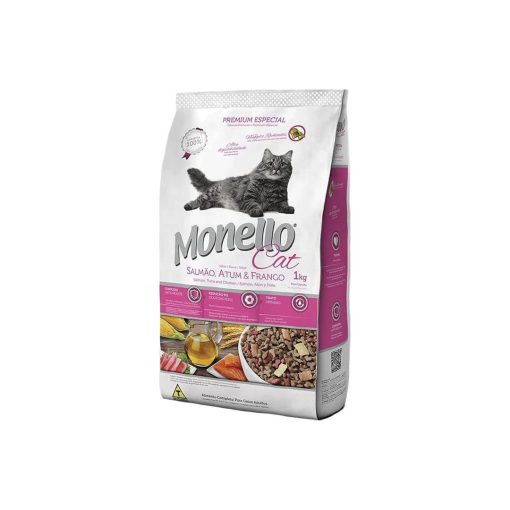 MONELLO SALMON,TUNA&CHICKEN (CAT) DRY FOOD 1KG