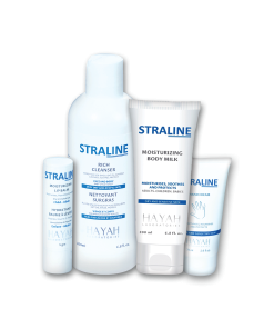 STRALINE(BODYMILK+CLEANSER+HAND CREAM+LIP BALM)SET