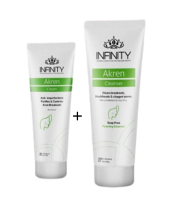 AKREN ACNE PRONE CLEANSER+CREAM 1+1 OFF