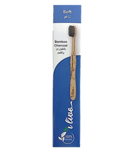 I LIVE BAMBOO TOOTH BRUSH KIDS BLUEبالخيزران وفحم