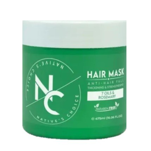 NATIVES CHOICE HAIR MASK 7 OIL & ROSEMARY 475ML