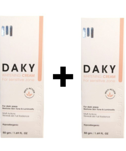 DAKY WHITENING CREAM SENSITIVE ZONE 50GM1+1 OFF