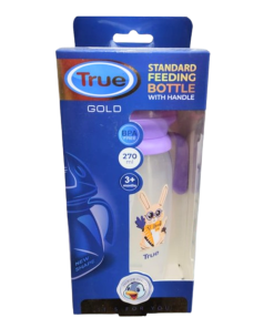 TRUE 2024144 FEEDING BOTTLE 270ML +3 ببرونه موف