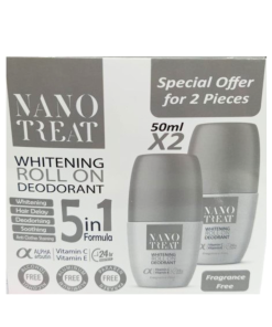 NANO TREAT WHITENING ROLL-ON FRAGRANCE FREE 1+1OFF