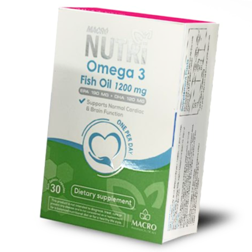 MACRO NUTRI OMEGA 3 FISH OIL 1200MG 30CAP