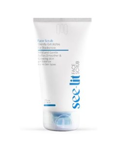 SEE LIT FACE SCRUB GENTLY EXFOLIATES 75ML