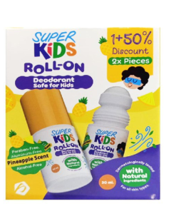 SUPER KIDS ROLL-ON DEODORANT PINEAPPLE 1+1OFF