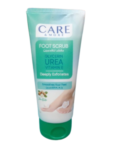 CARE & MORE FOOT SCRUB UREA 100ML GLYCERIN &VIT E