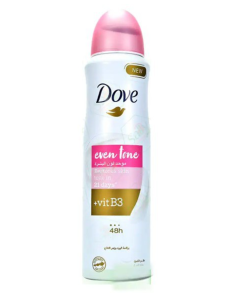 DOVE SPRAY 150 EVEN TONE 48H 150ML OFF20