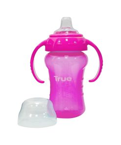 TRUE 2017200 270ML 6+ كوب تعليمي ماصة سيليكون روز