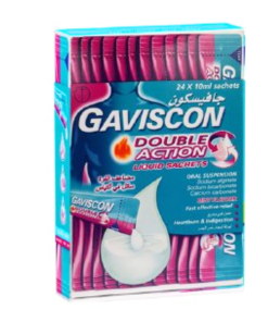 GAVISCON DOUBLE ACTION MINT FLAVOUR 24SACHET