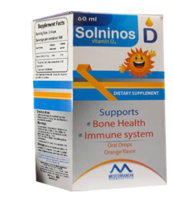 SOLNINOS D VITAMIN D3 ORAL DROPS 60ML.