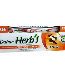 DABUR HERBL TOOTH PASTE CLOVE 140GM+فرشة OFF