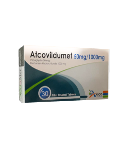 ATCOVILDUMET 50MG/1000MG 30 TAB