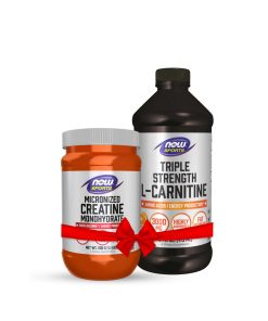 L-CARNITINE SYRUP NOW + CREATINE MONOHYDRATE POWDER