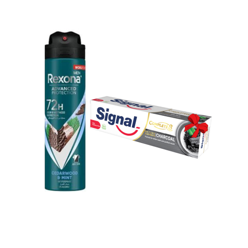 REXONA SPRAY150ML M 72H CEDARWOOD & MINT+SIGNAL50 OFF