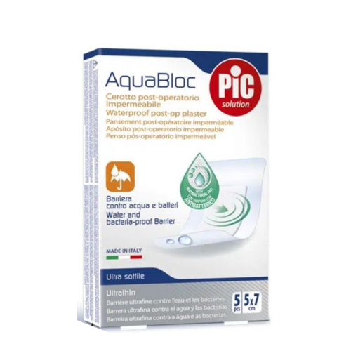 AQUABLOC PLASTER DRESSING 5X7CM 1PCS PIC