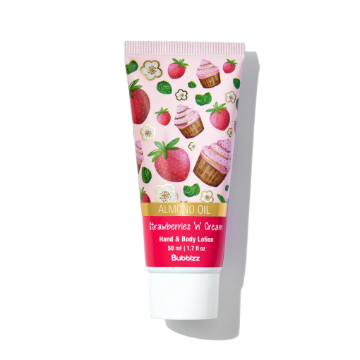 BUBBLZZ HAND & BODY LOTION STRAWBERRIES N CREAM 50ML