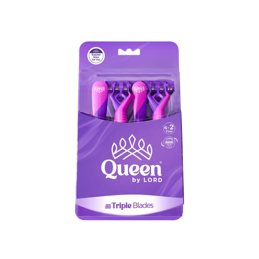 QUEEN BY LORD W Q.147 TRIPLE BLADES معطرة 6+2 ماكينة