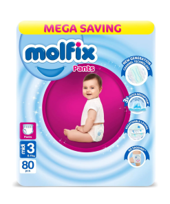 MOLFIX PANTS 3 6-11 KG 80PCS