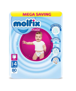 MOLFIX PANTS 4 9-14 KG 80PCS