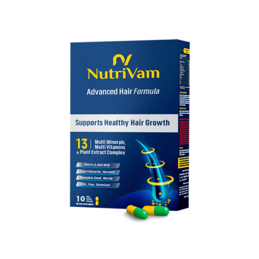 NUTRIVAM ADVANCED HAIR FORMULA 10CAPSULES