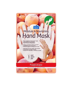 PUREDERM HAND MASK PEACH 1 PAIR.