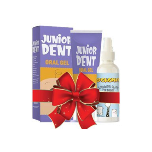 JUNIOR DENT ORAL GEL 50GM+SOLONA SOOTHING LOTION FOR BABIES 200ML OFF