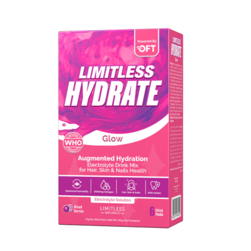 LIMITLESS HYDRATE GLOW MIXEDBERRIES 6STICK PACKS