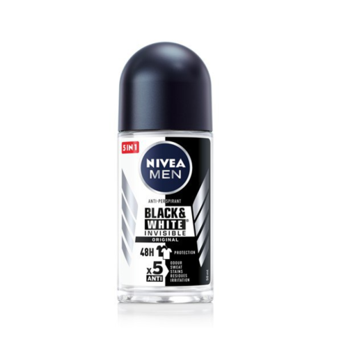 NIVEA ROLL INVISIBLE ORIGINAL B & W 72H M 50ML